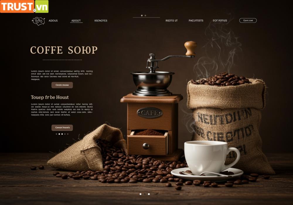 Website cho quán cafe: Tạo dấu ấn bằng giao diện thế nào?