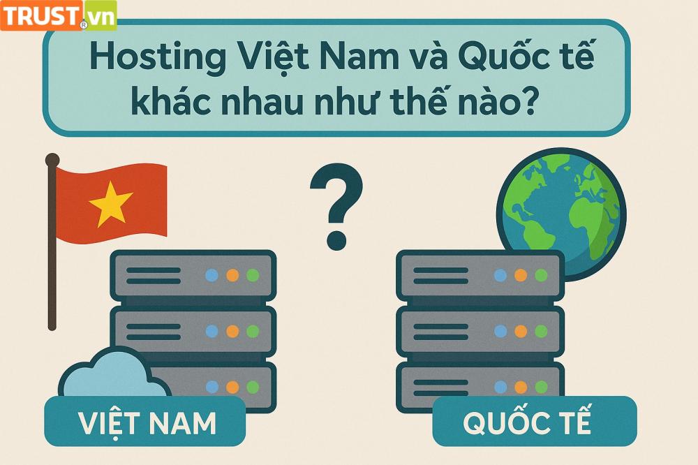 Hosting Việt Nam và Quốc tế khác nhau như thế nào?