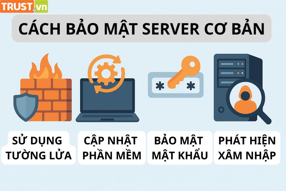 Cách bảo mật Server cơ bản?