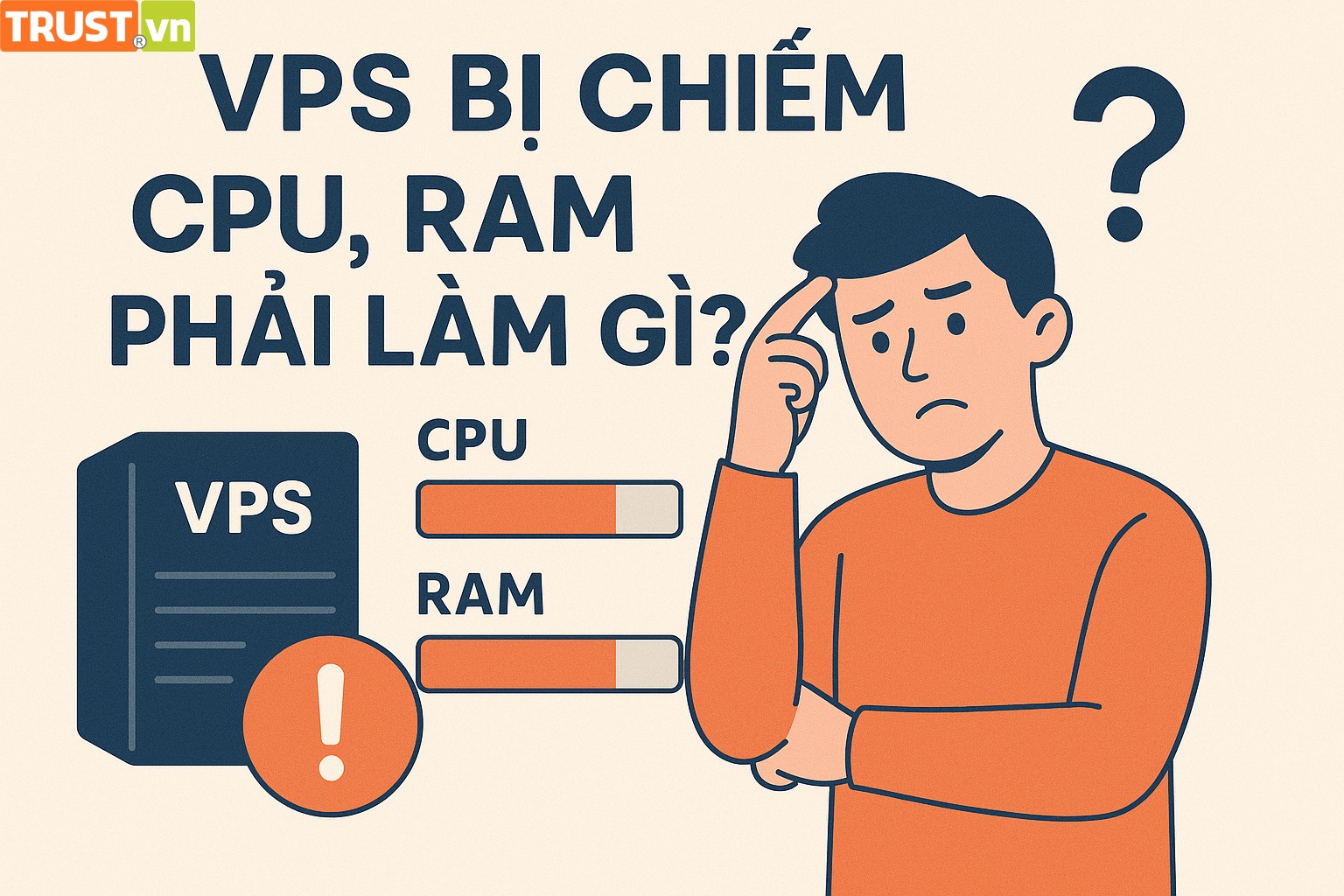 VPS bị chiếm CPU, RAM phải làm gì?