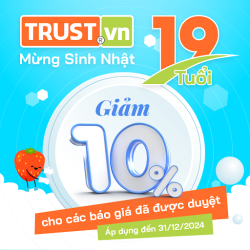 Mừng sinh nhật lần thứ 19 của TRUST.VN – Tri ân khách hàng với chương trình khuyến mãi đặc biệt!