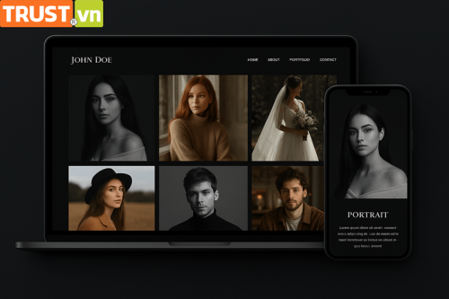 Thiết kế web nhiếp ảnh gia – Showcase bộ sưu tập ảnh & đặt lịch chuyên nghiệp