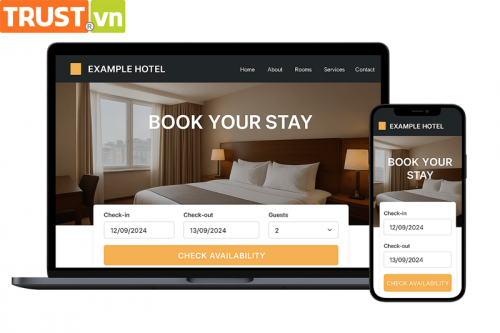 Thiết Kế Web Khách Sạn – Giải Pháp Tăng Đặt Phòng Với Bookengine Hiện Đại