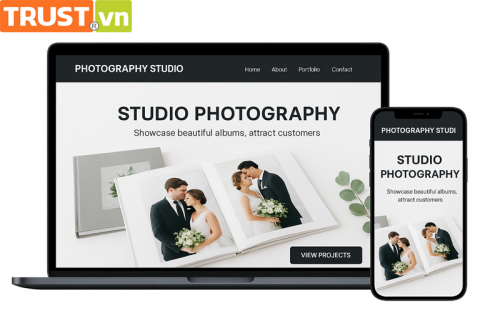 Thiết Kế Web Studio Chụp Ảnh – Trưng Bày Album Đẹp Mắt, Thu Hút Khách Hàng