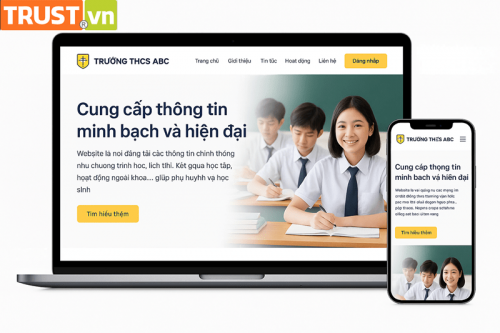Thiết kế web trường học – Cung cấp thông tin minh bạch và hiện đại