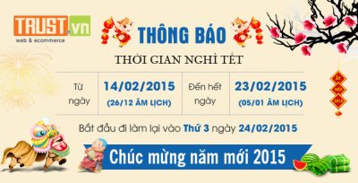 Thông báo nghỉ Tết 2015