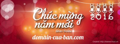 Thiết kế banner miễn phí, dịp năm mới 2016