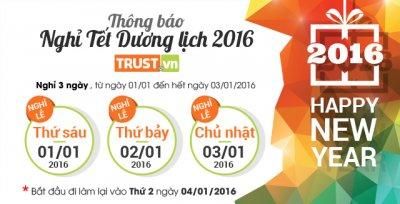 thông báo nghỉ Tết Dương lịch và âm lịch 2016