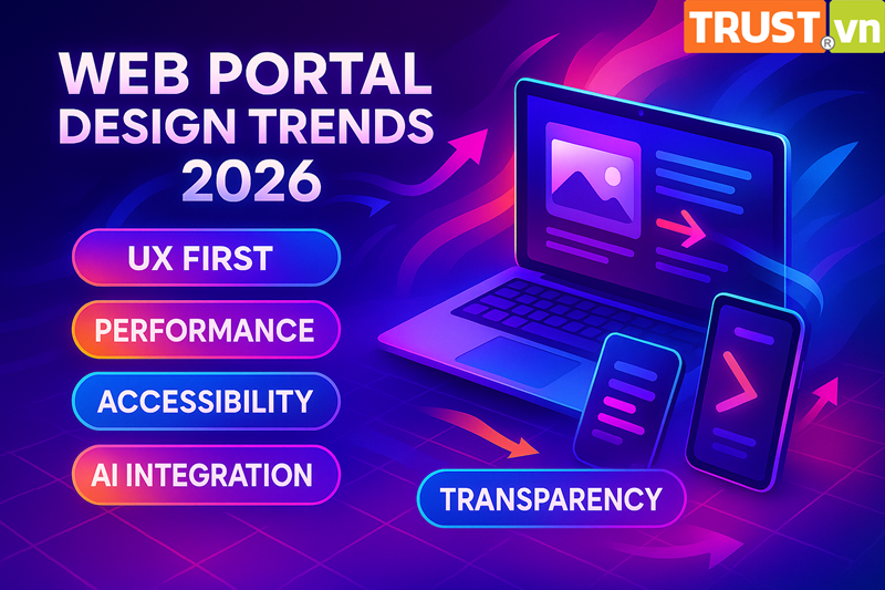 Xu Hướng Thiết Kế Web Trang Thông Tin Điện Tử năm 2026