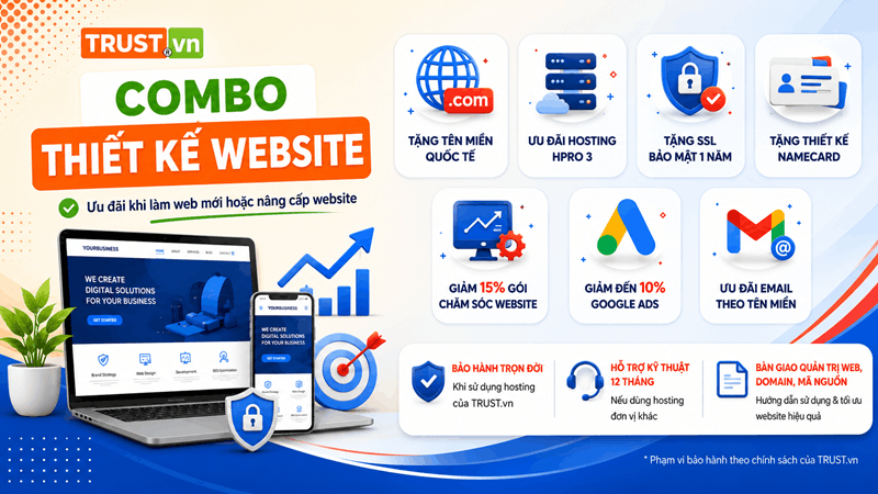Ưu Đãi Thiết Kế Website Trọn Gói Cho Doanh Nghiệp