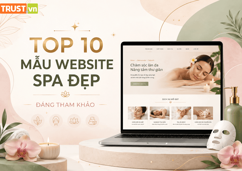 Top 10 Mẫu Website Spa Đẹp Đáng Tham Khảo - TRUST.vn