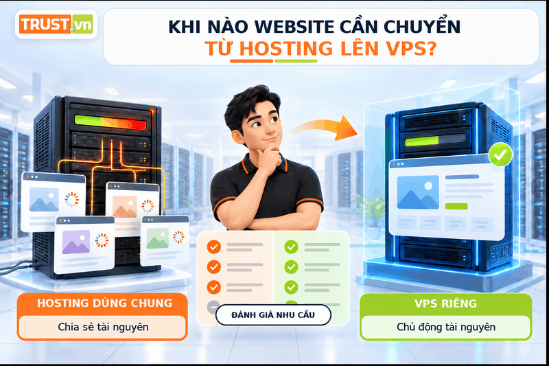 Khi Nào Website Cần Chuyển Từ Hosting Lên VPS?